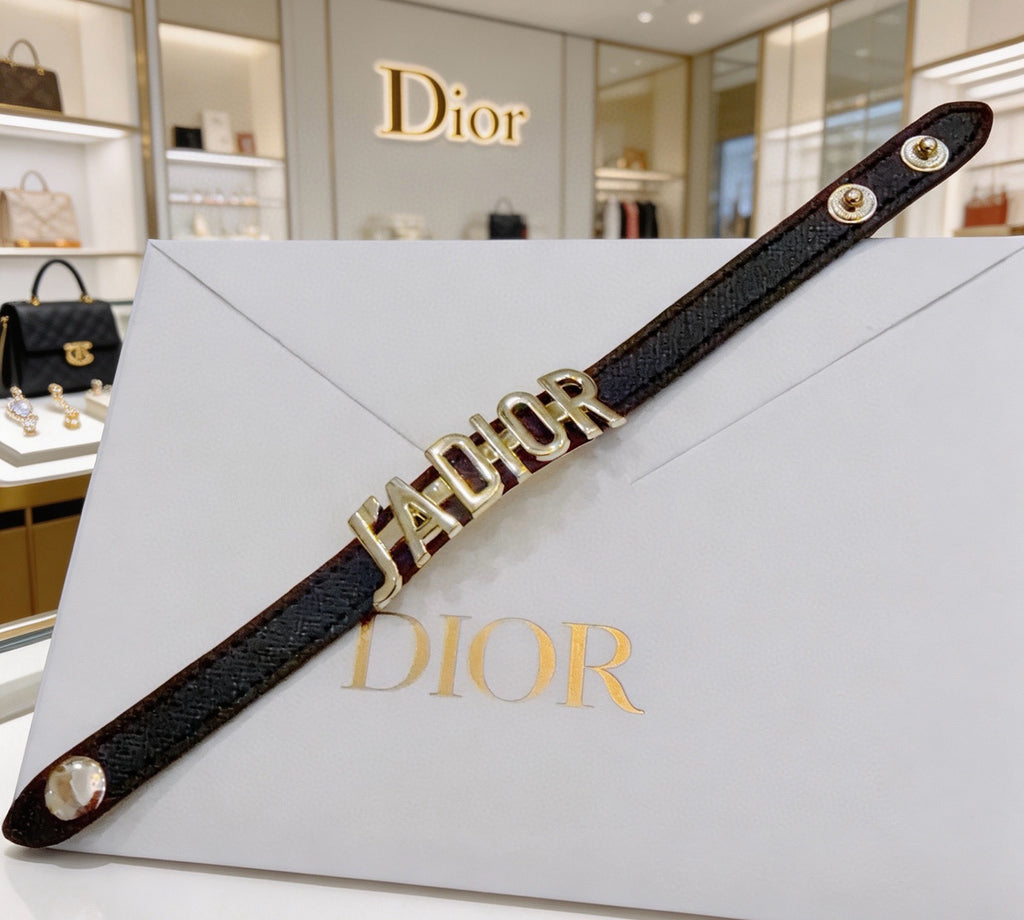 Dior Black Strap Letter Bracelet - product image 4