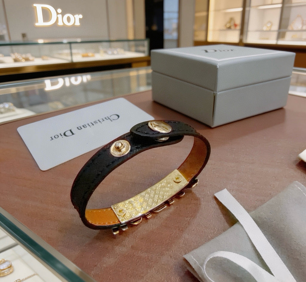 Dior Black Strap Letter Bracelet - product image 2