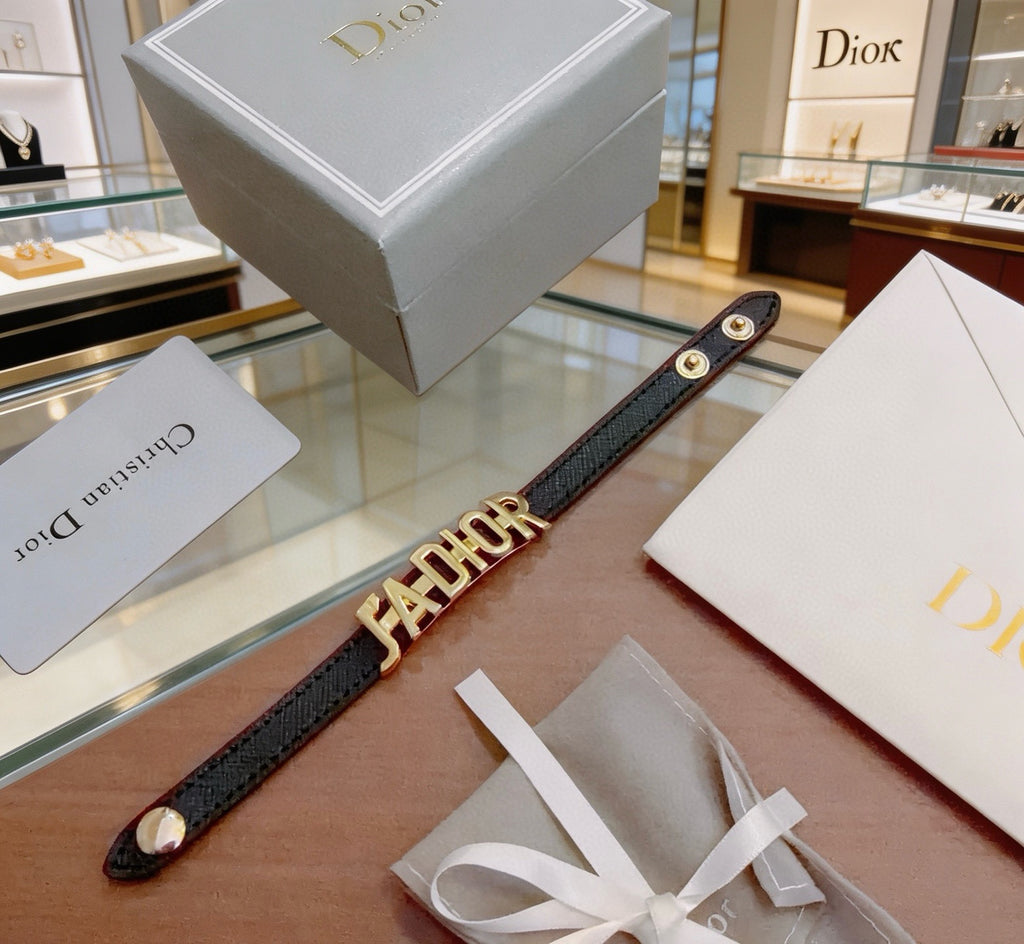 Dior Black Strap Letter Bracelet - product image 5