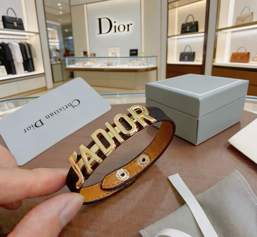 Dior Black Strap Letter Bracelet - product image 7