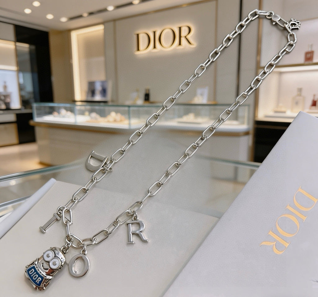 Dior Oversized Letter Charm Necklace - product image 8