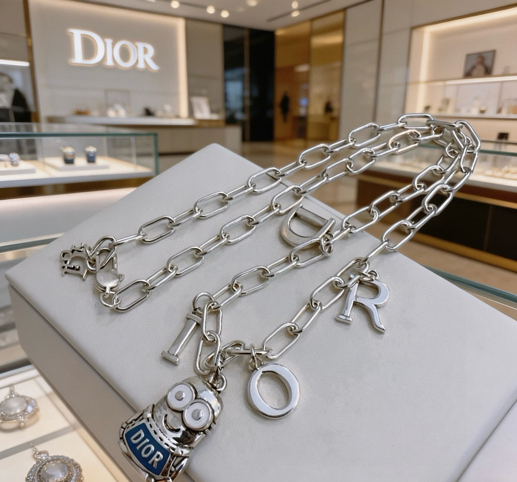 Dior Oversized Letter Charm Necklace - product image 5