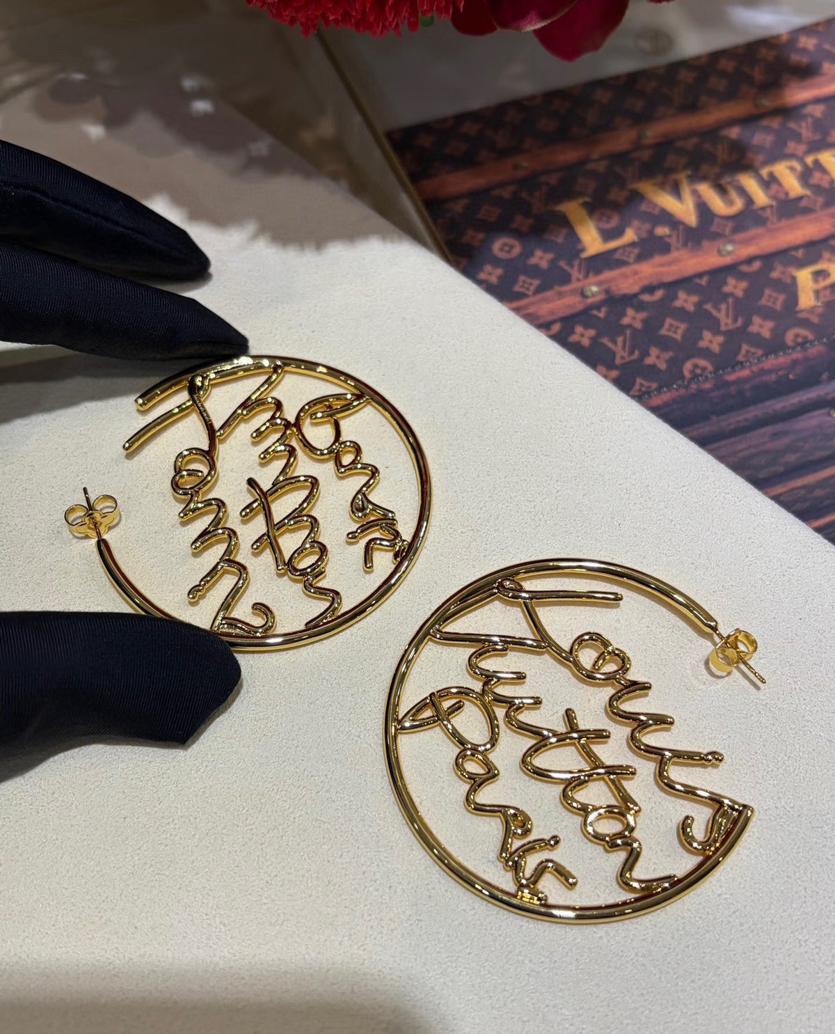 Louis Vuitton LV Letter Stud Earrings - album image 2