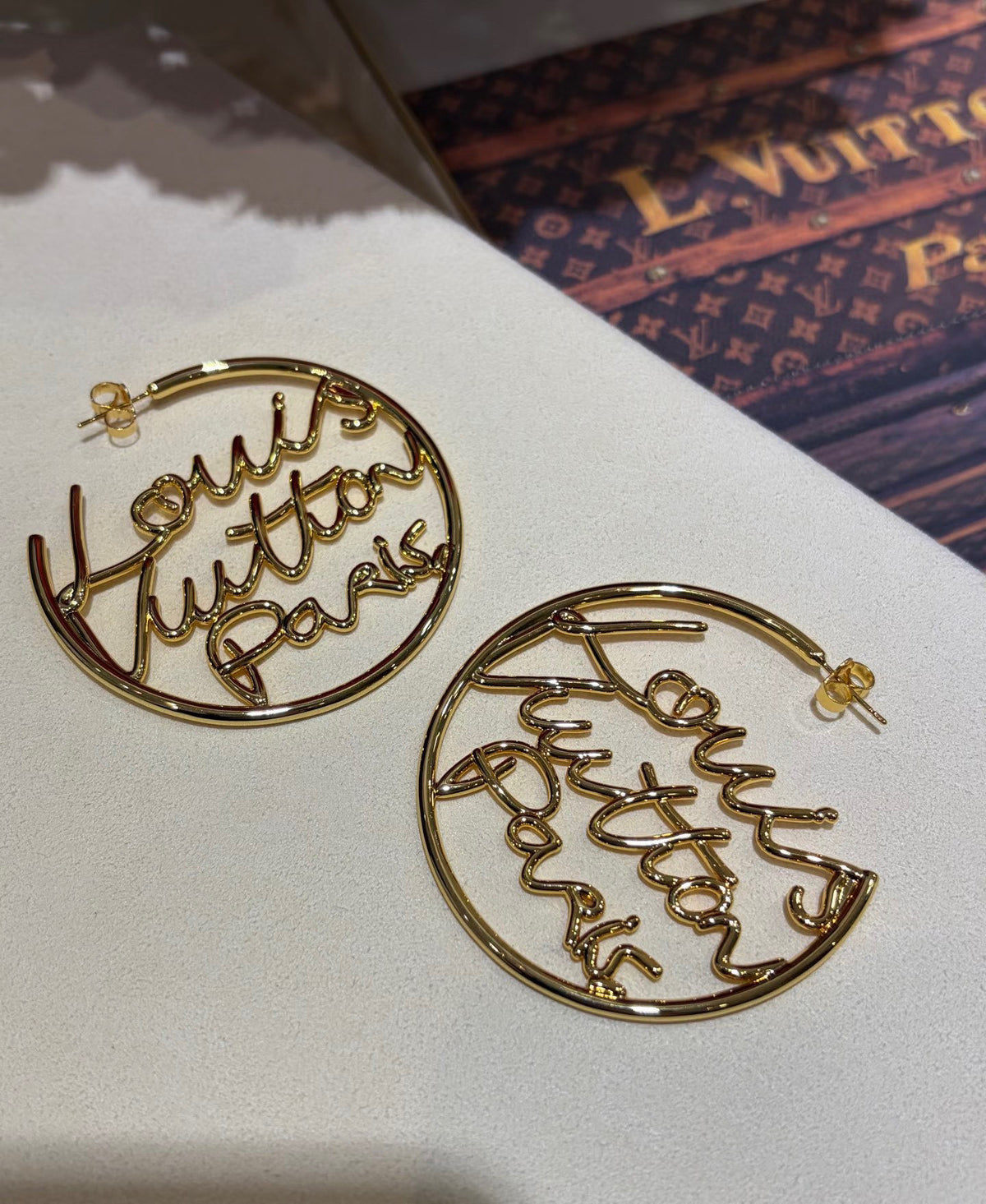 Louis Vuitton LV Letter Stud Earrings - album image 3
