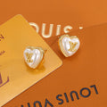 Louis Vuitton Heart LV Letter Stud Earrings - album image 1