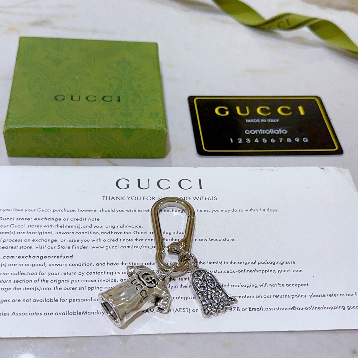 Gucci Anger Forest Interlocking G Key Keychain - album image 3