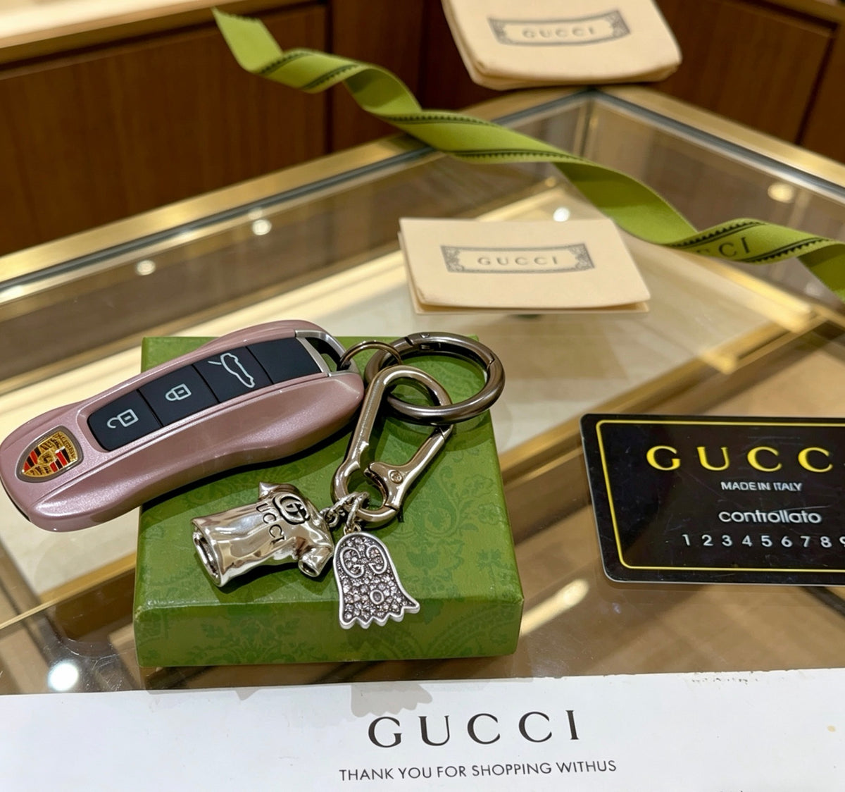 Gucci Anger Forest Interlocking G Key Keychain - album image 2