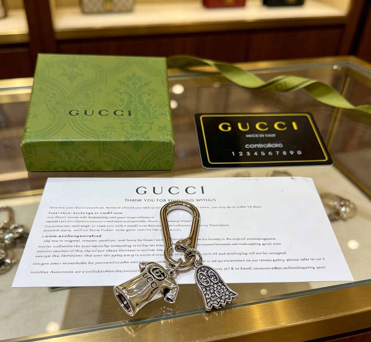 Gucci Anger Forest Interlocking G Key Keychain - album image 1