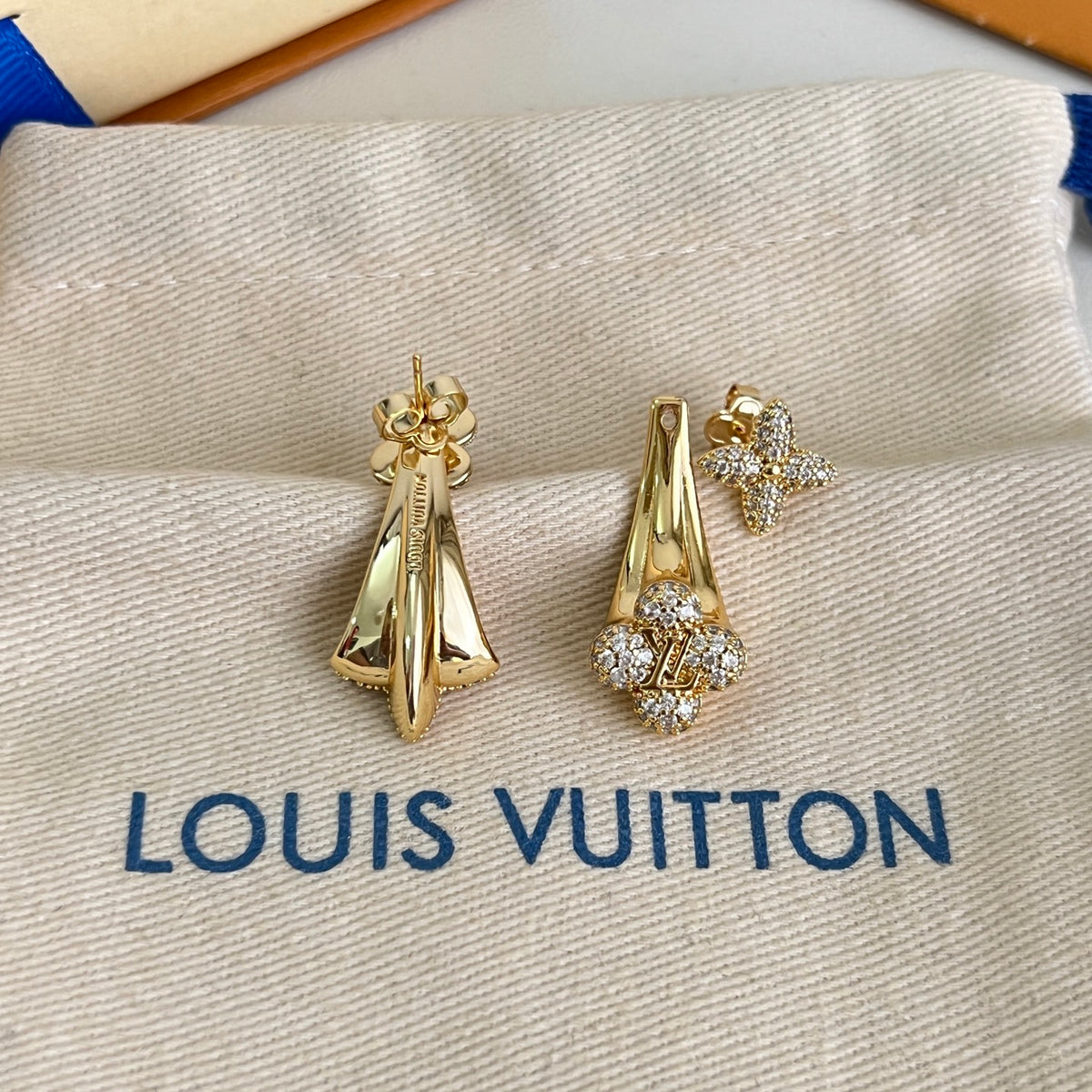 Louis Vuitton Gold-Tone LV Pendant Necklace - album image 6