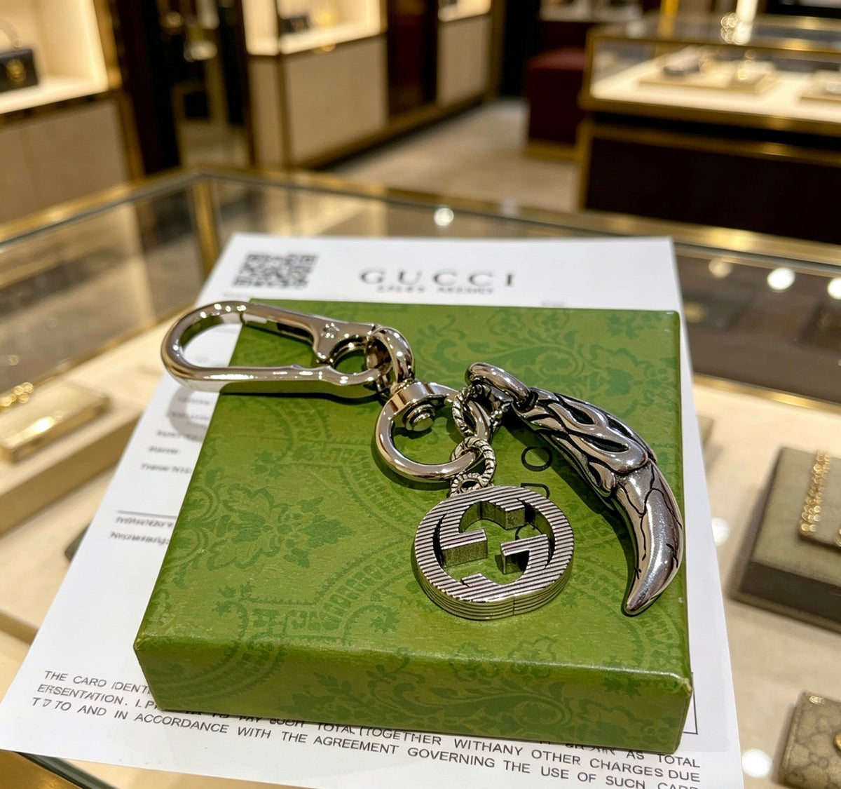 Gucci Anger Forest Interlocking G Key Keychain - album image 2
