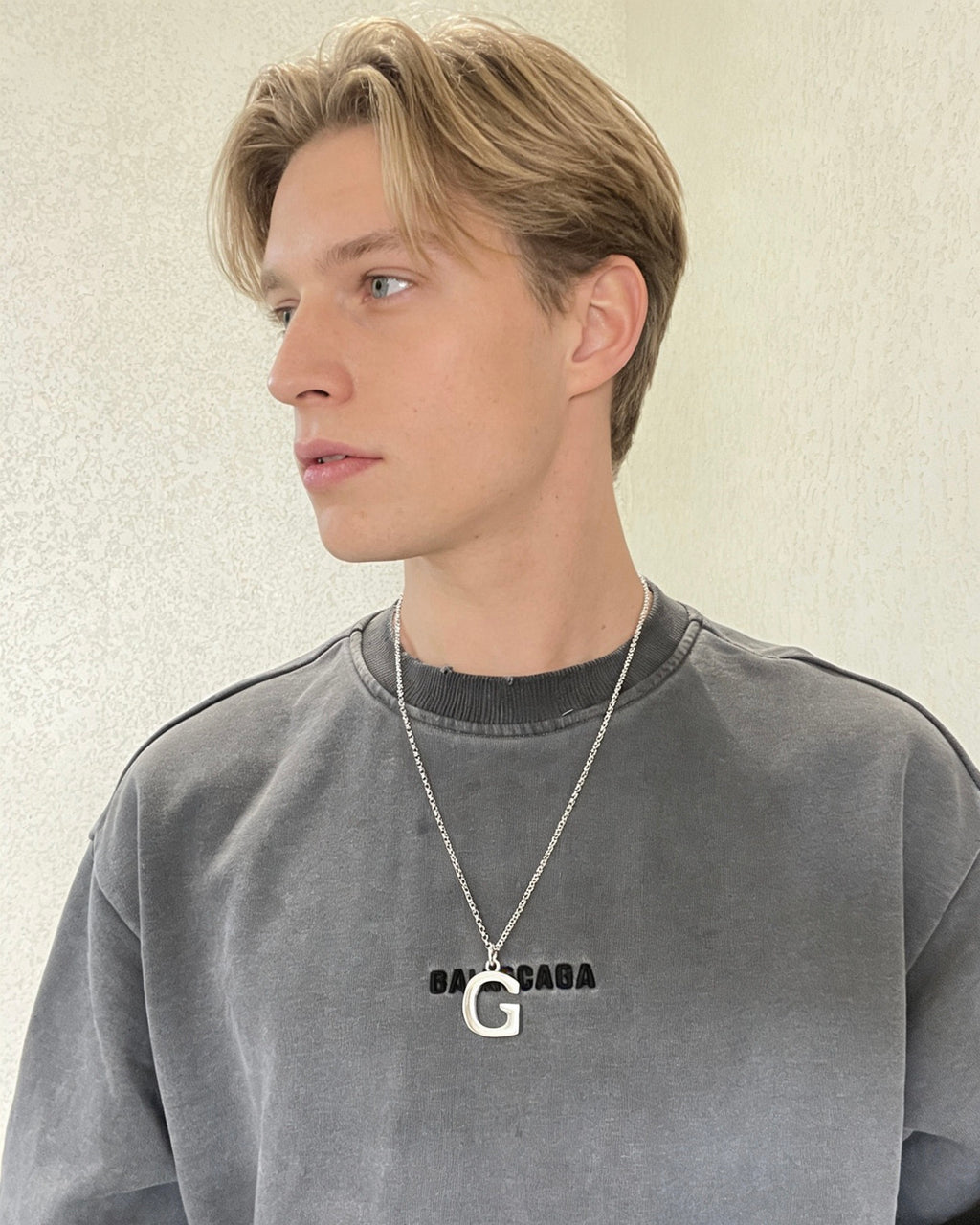 Gucci Anger Forest Interlocking G Antiqued Chain Necklace - album image 8