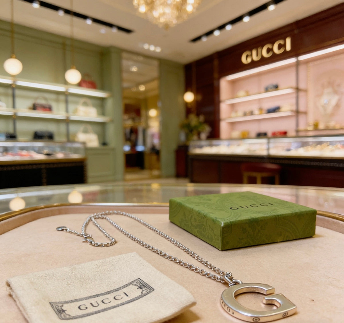 Gucci Anger Forest Interlocking G Antiqued Chain Necklace - album image 7