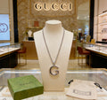 Gucci Anger Forest Interlocking G Antiqued Chain Necklace - album image 1