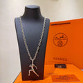 Hermès Rose Gold-Tone Horse-Head Pendant Necklace - album image 1