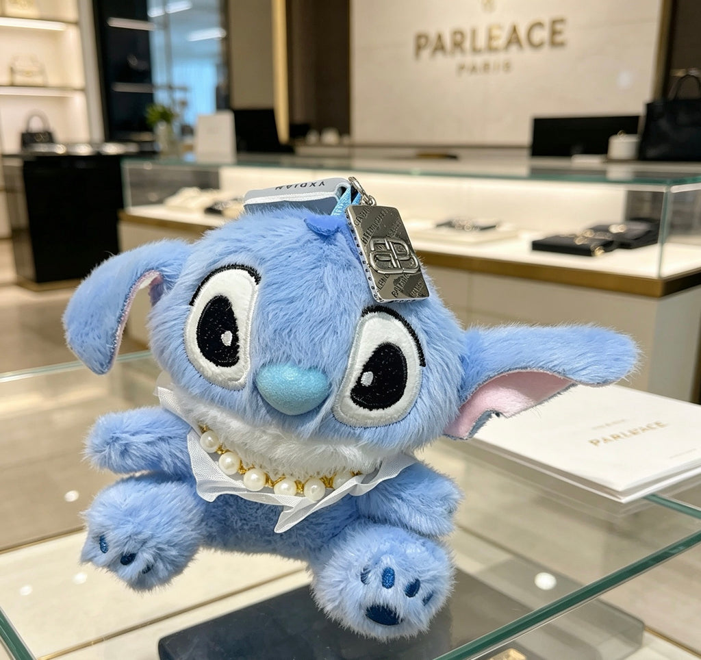Balenciaga Light Blue Character Plush Keychain - album image 1