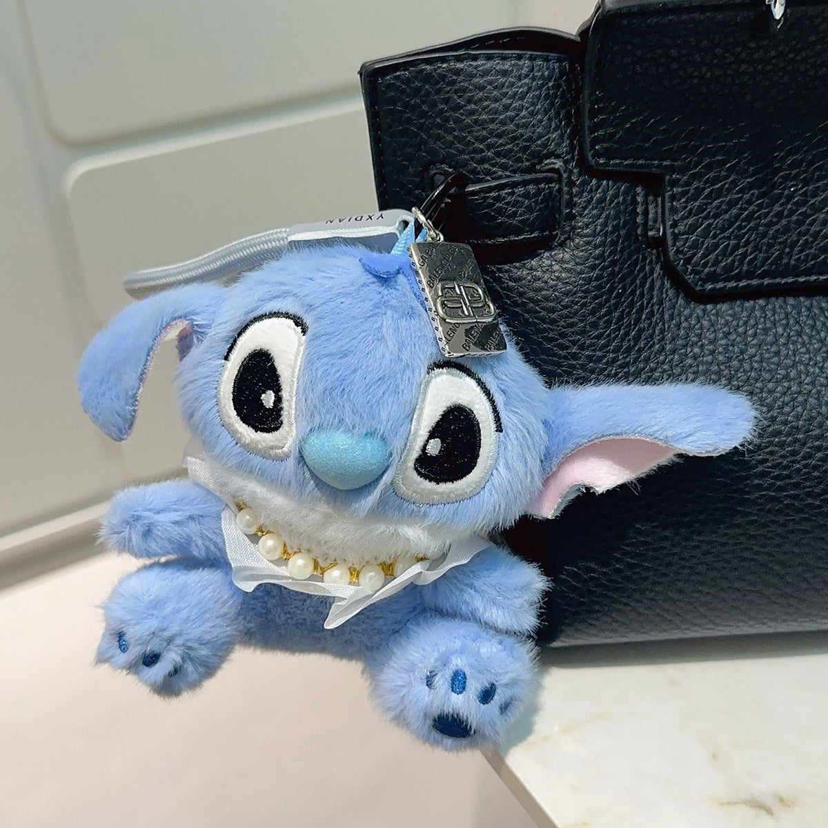 Balenciaga Light Blue Character Plush Keychain - album image 7