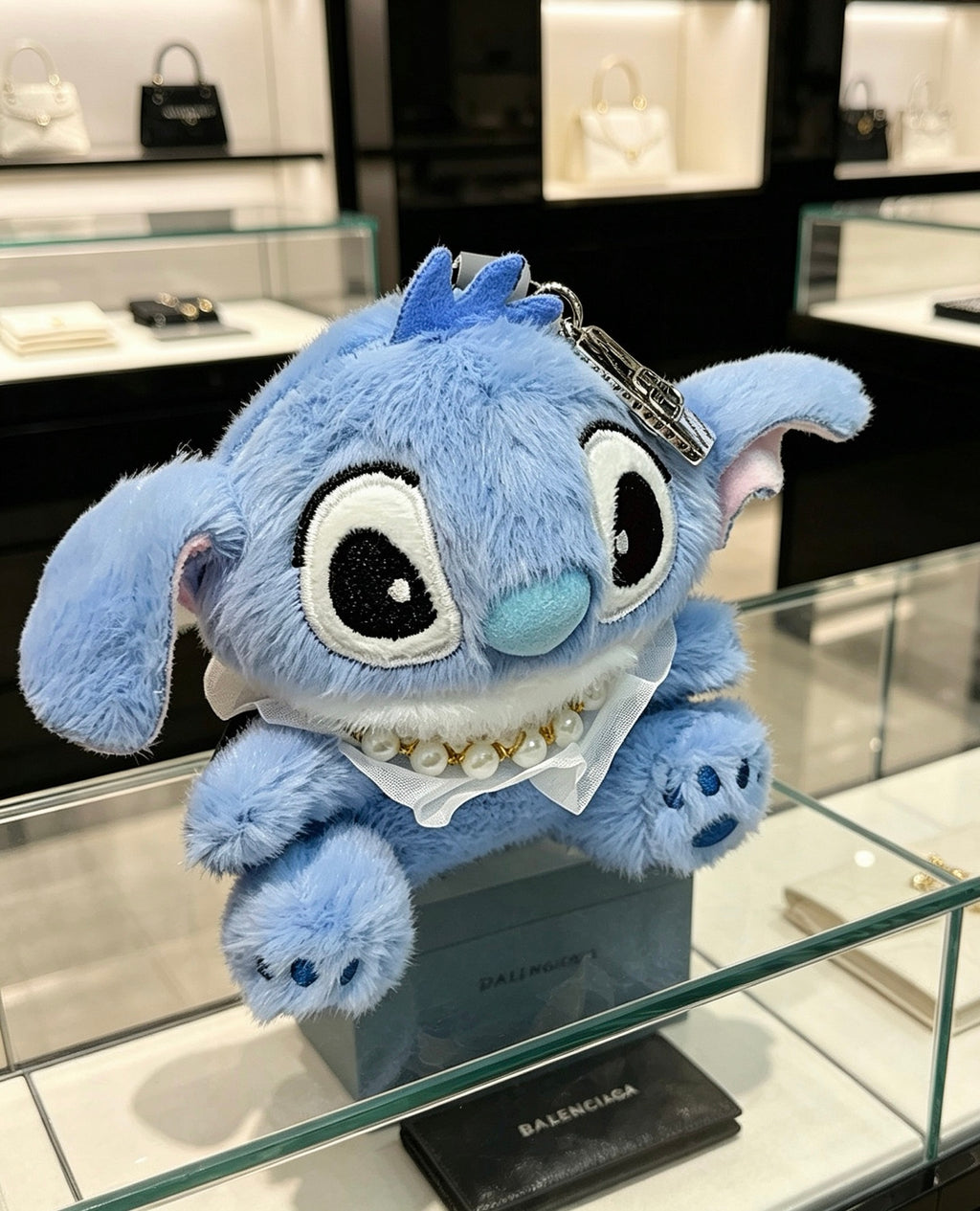 Balenciaga Light Blue Character Plush Keychain - album image 9