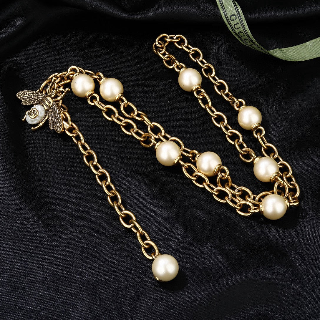 Gucci Gold-Tone Medallion Station Chain Necklace - album image 5