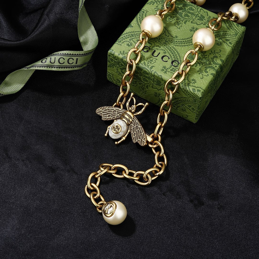 Gucci Gold-Tone Medallion Station Chain Necklace - album image 4