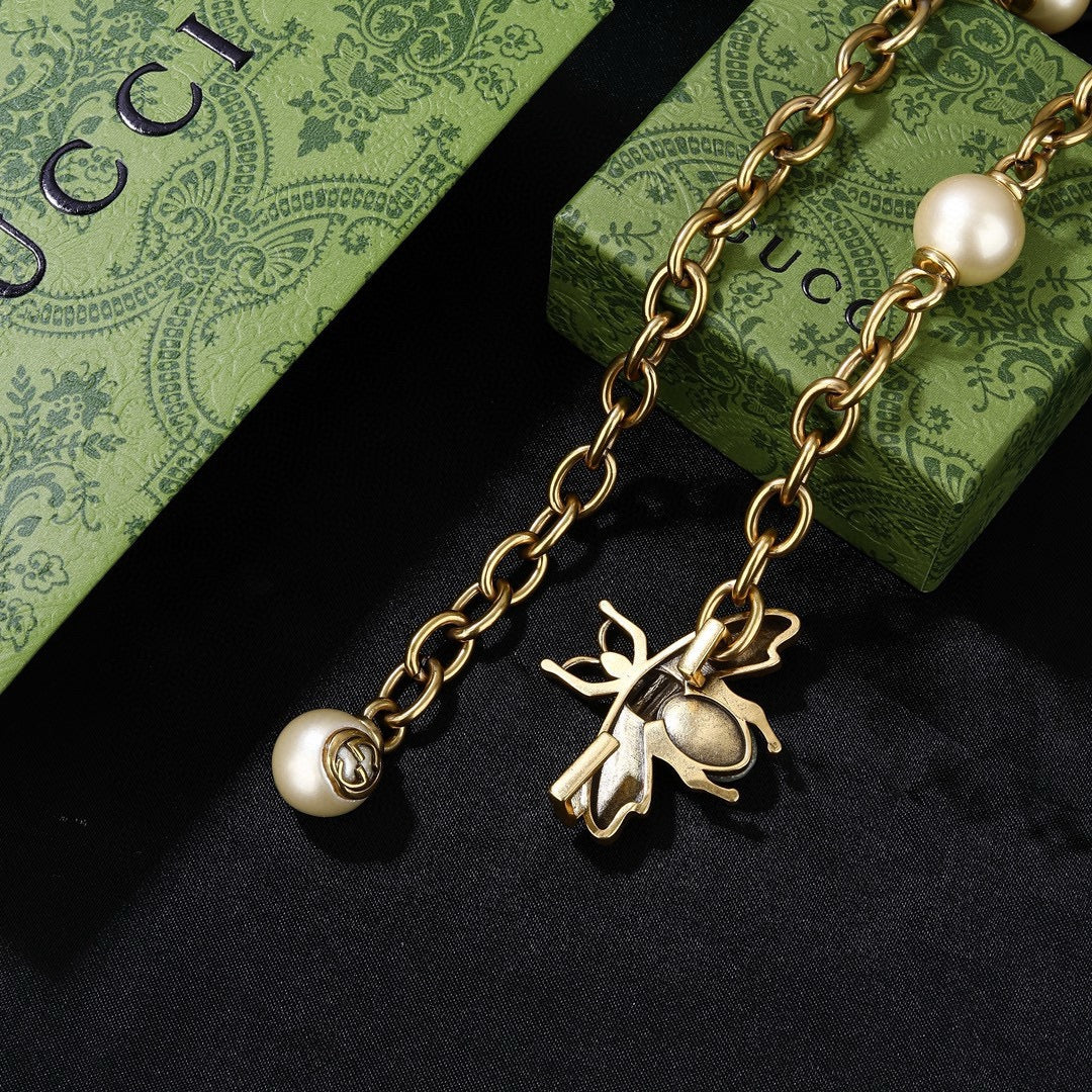 Gucci Gold-Tone Medallion Station Chain Necklace - album image 8