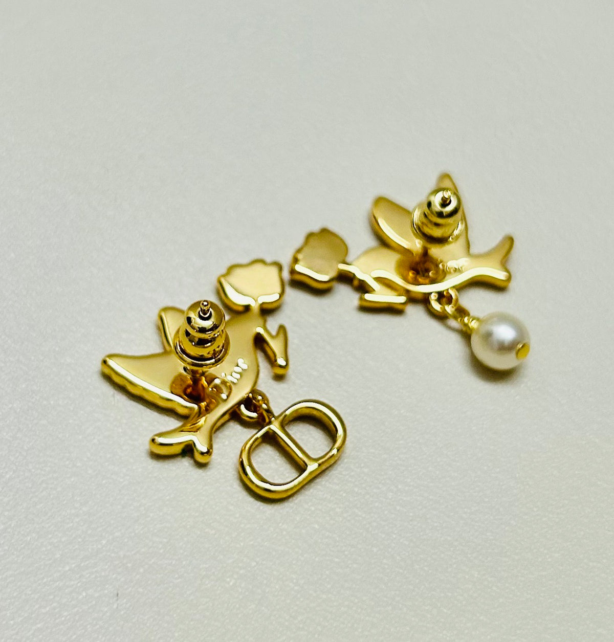 Dior Bird and Red Accent Earrings - product image 7