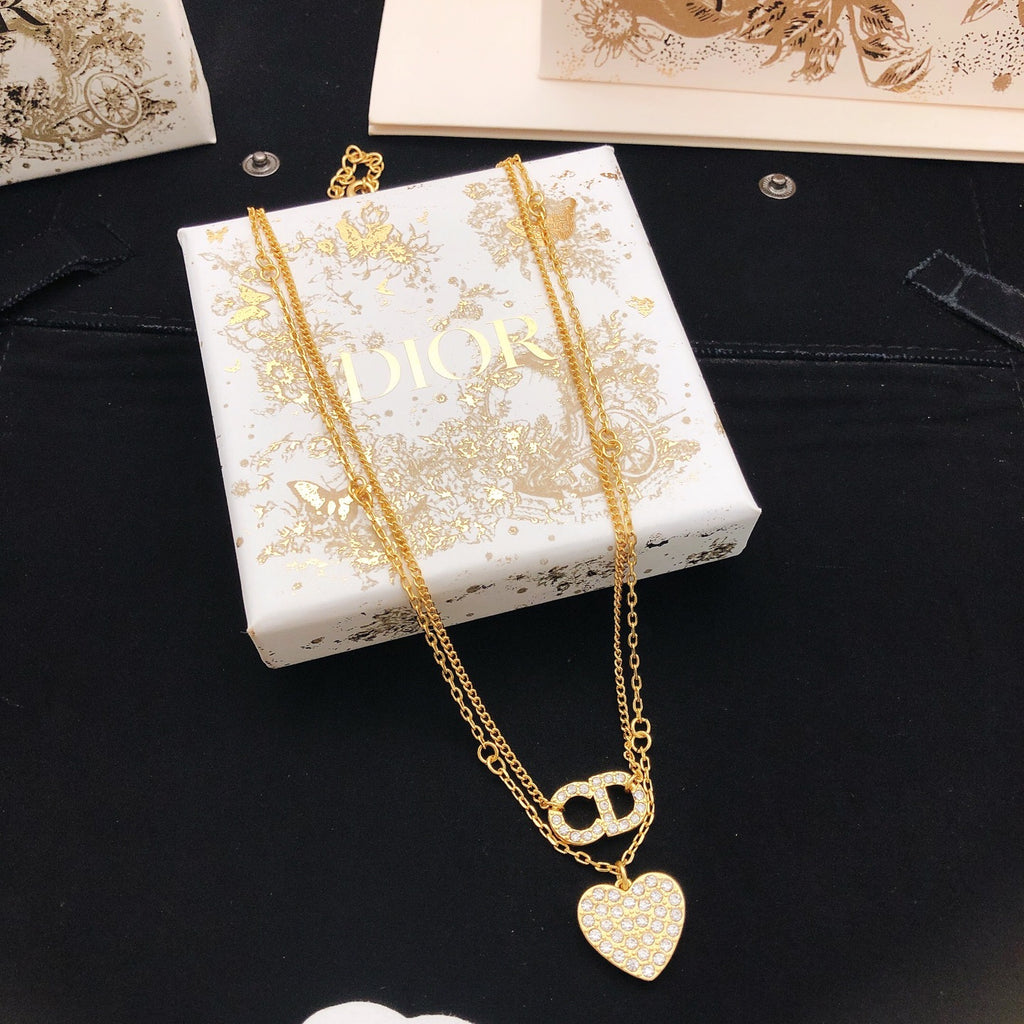 Dior CD Heart Drop Necklace - product image 1