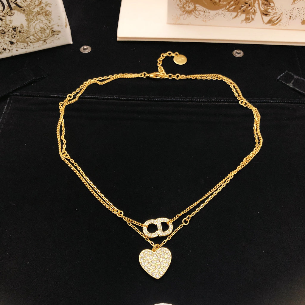 Dior CD Heart Drop Necklace - product image 3