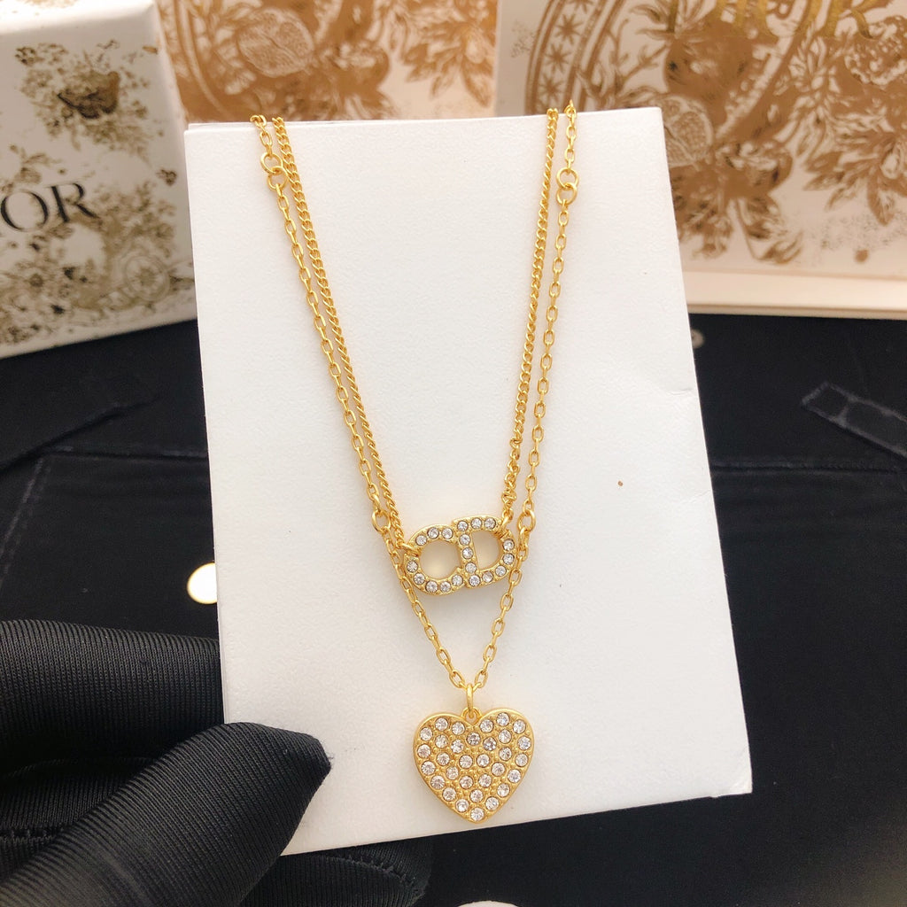 Dior CD Heart Drop Necklace - product image 5