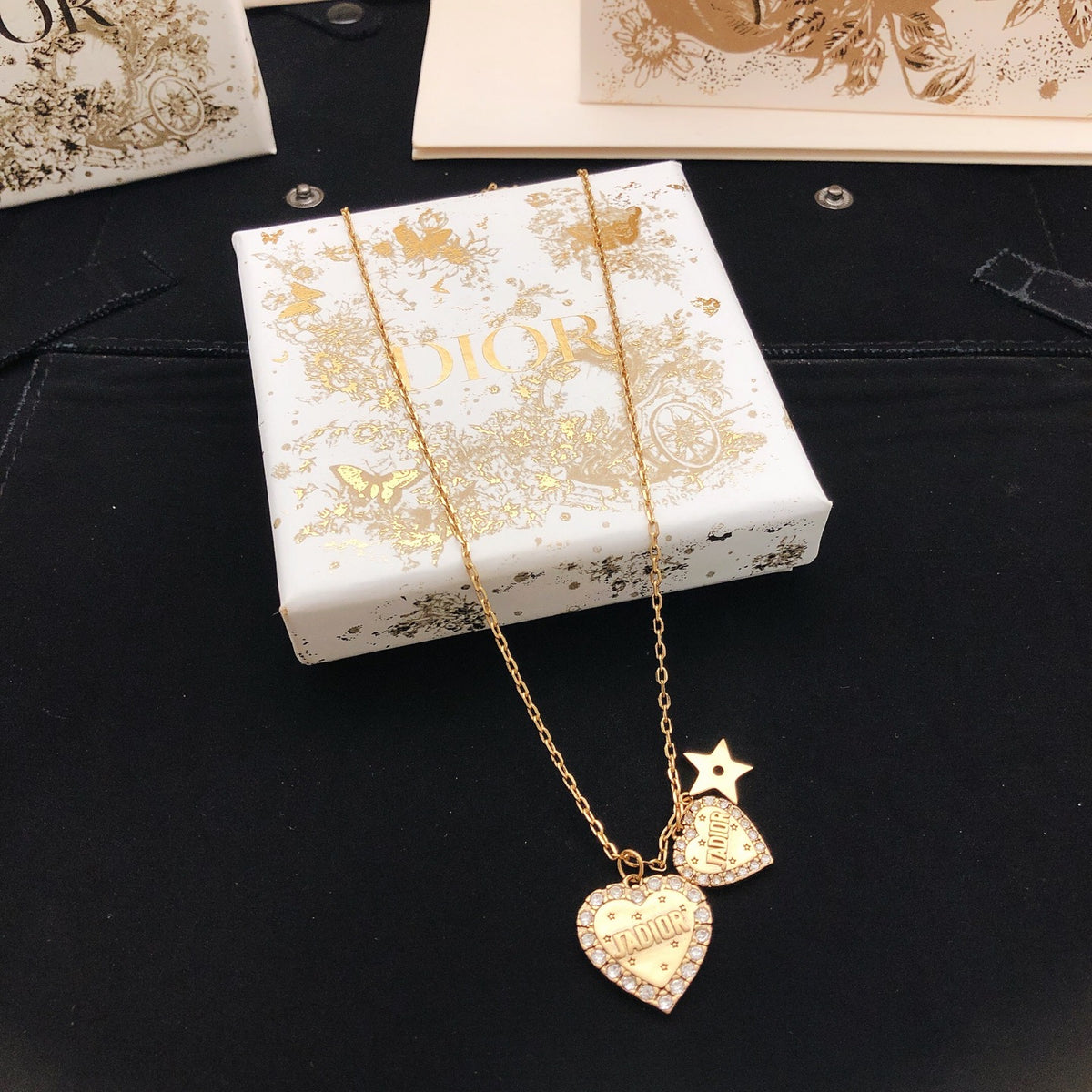 Dior Heart and Star Pendant Necklace - product image 1