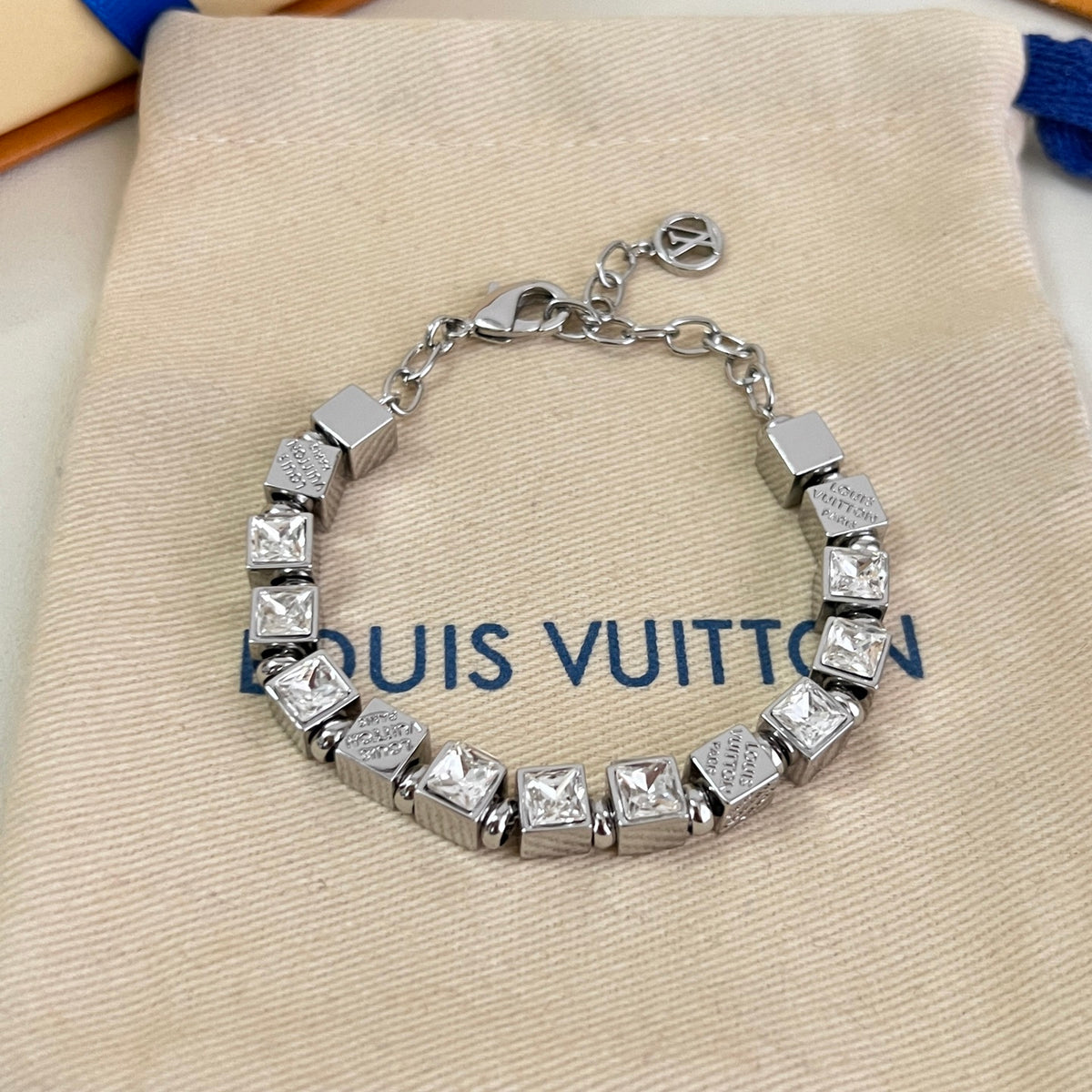 Louis Vuitton Silver-Tone Circular Link Bracelet - album image 5