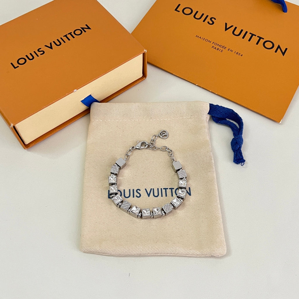 Louis Vuitton Silver-Tone Circular Link Bracelet - album image 1