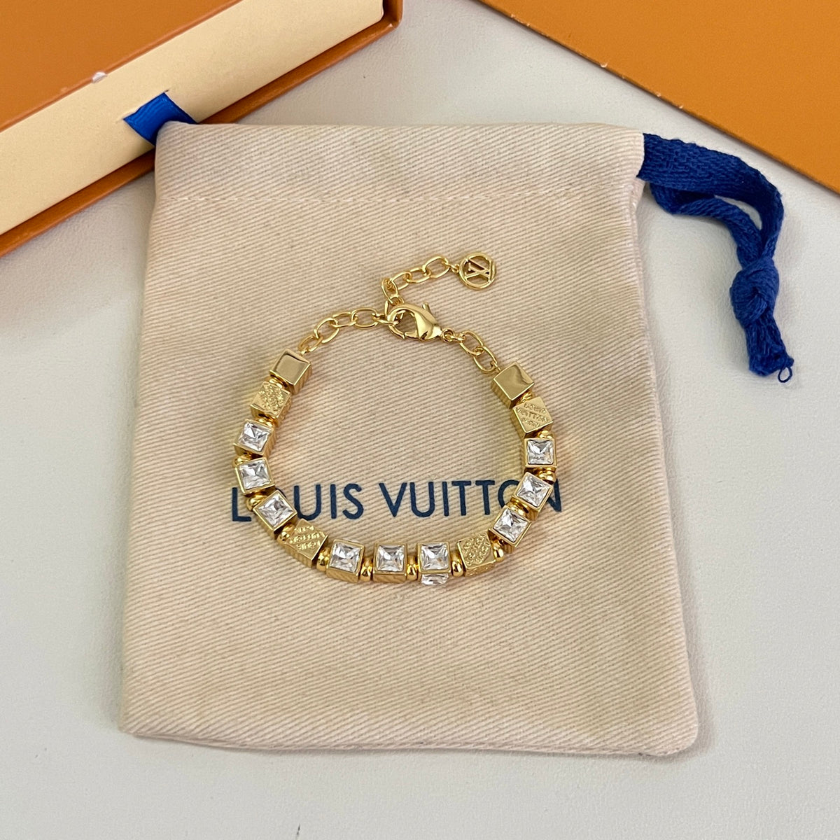 Louis Vuitton Gold-Tone Circular Link Bracelet - album image 4