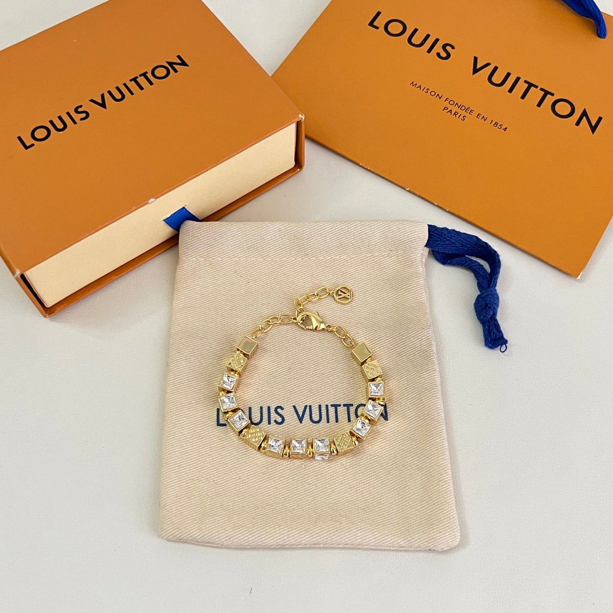 Louis Vuitton Gold-Tone Circular Link Bracelet - album image 1