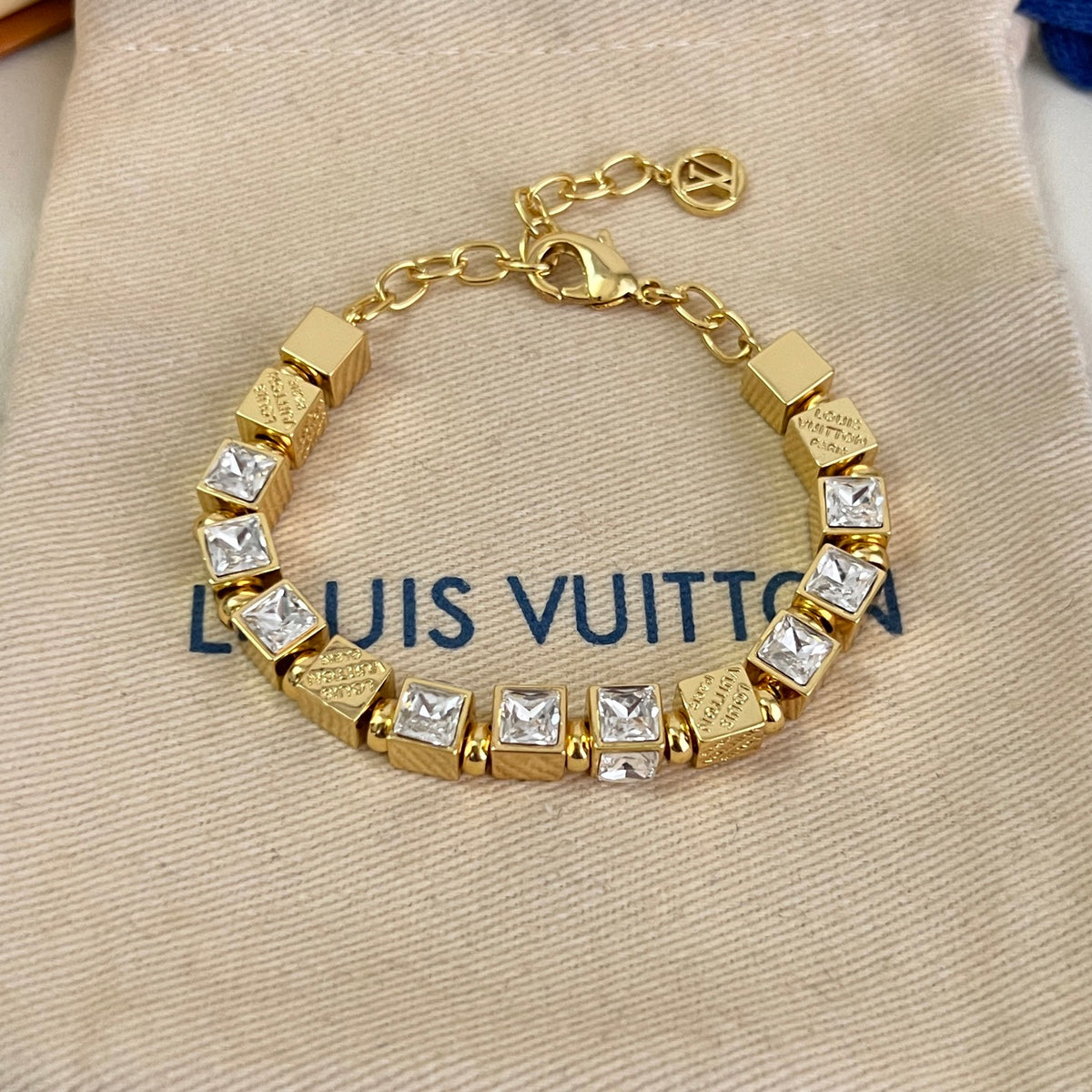 Louis Vuitton Gold-Tone Circular Link Bracelet - album image 5