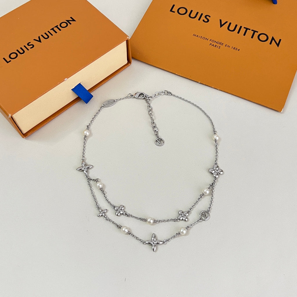 Louis Vuitton Silver-Tone Flower Charm Bracelet - album image 2