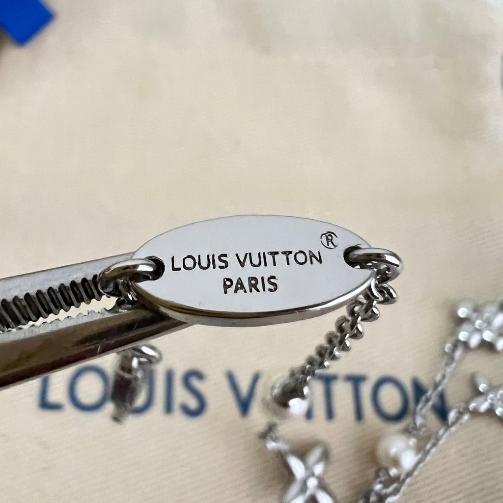 Louis Vuitton Silver-Tone Flower Charm Bracelet - album image 6