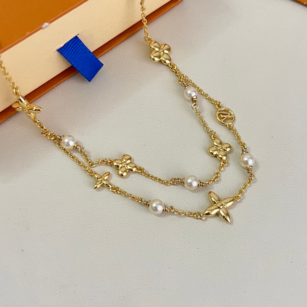 Louis Vuitton Gold-Tone Flower Charm Bracelet - album image 3