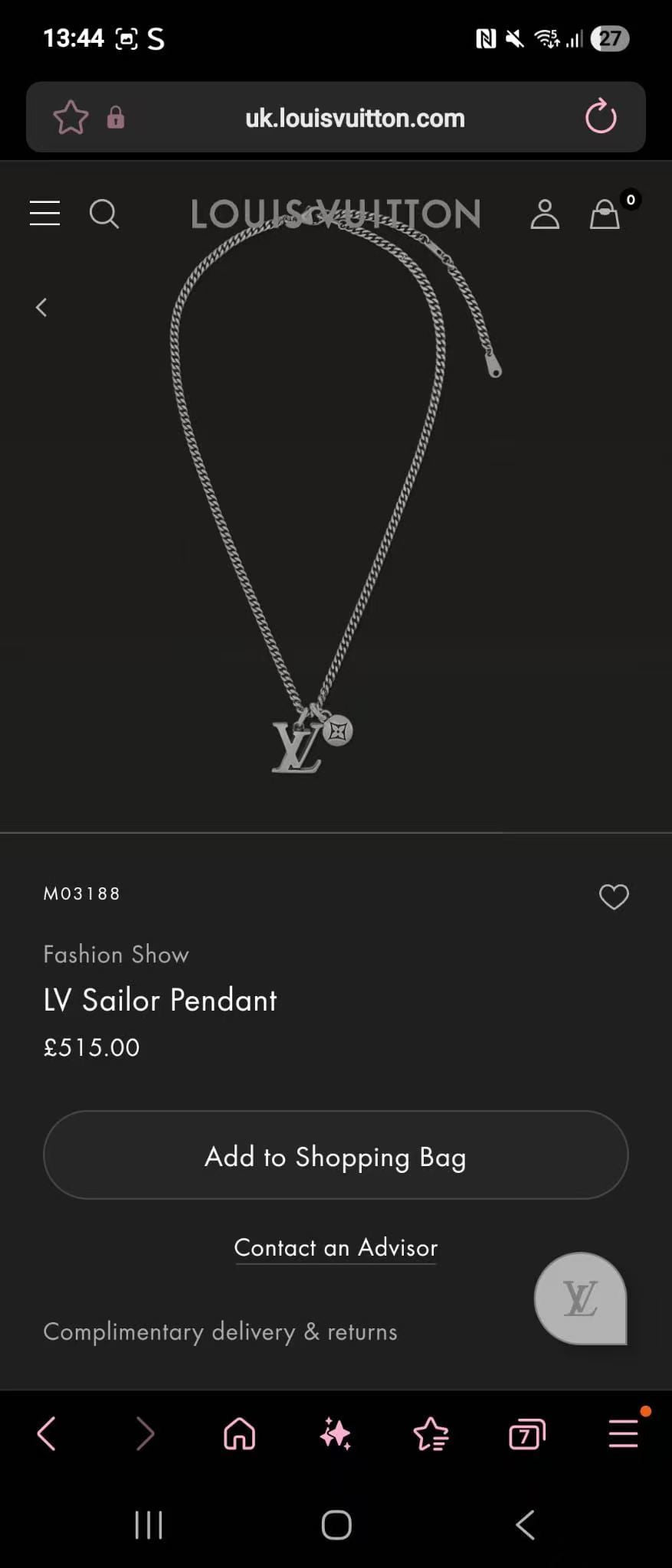 Louis Vuitton Flower Pendant Necklace in Three Finishes - album image 3