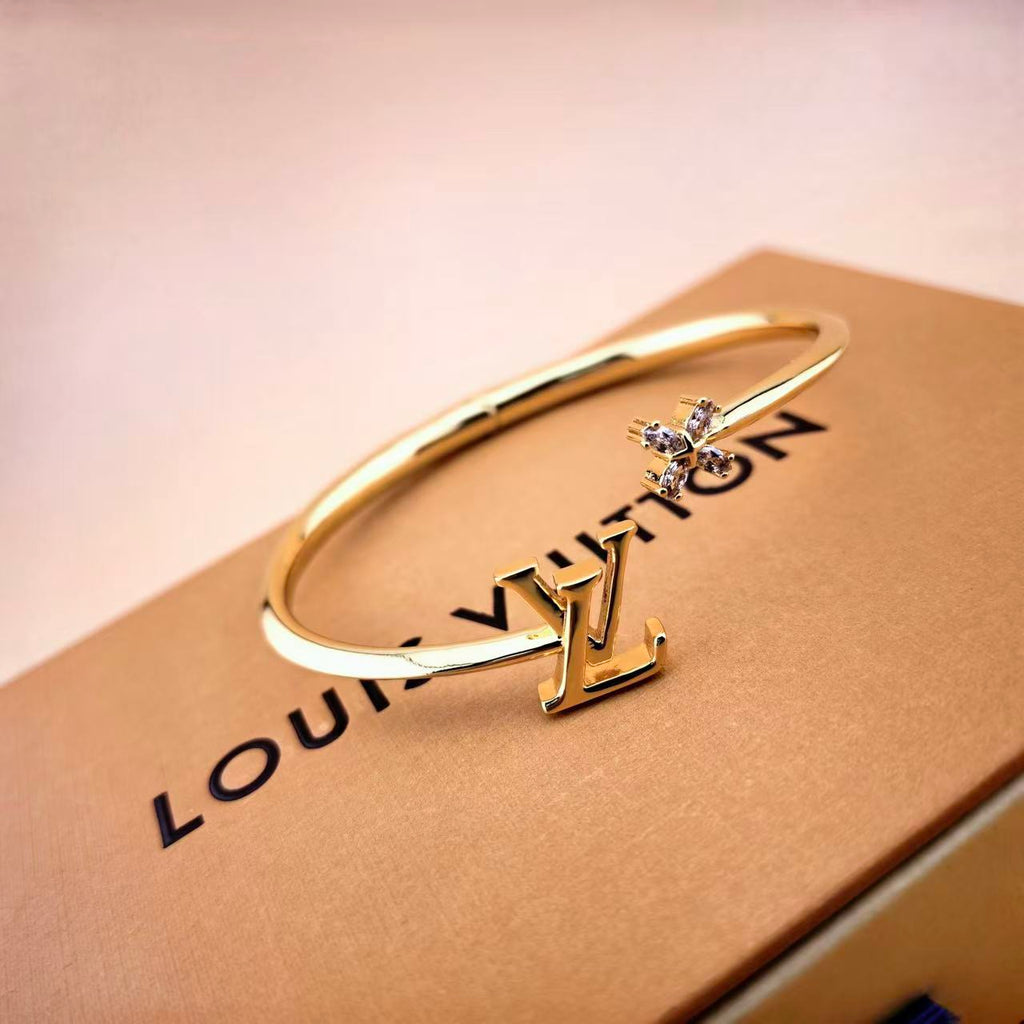 Louis Vuitton LV Letter Open Bangle - album image 2