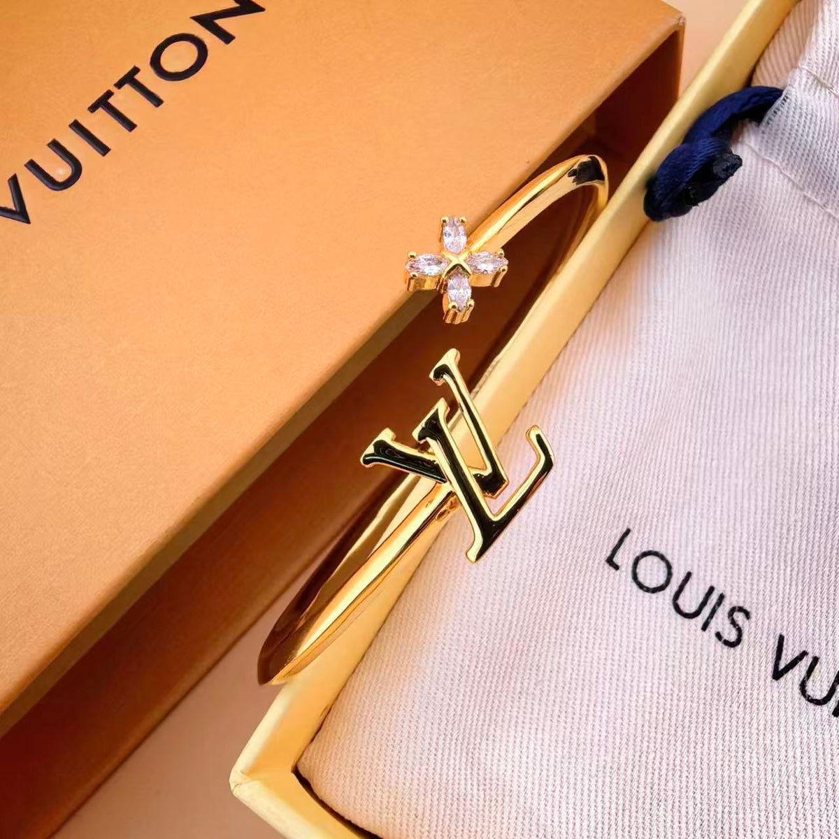 Louis Vuitton LV Letter Open Bangle - album image 3