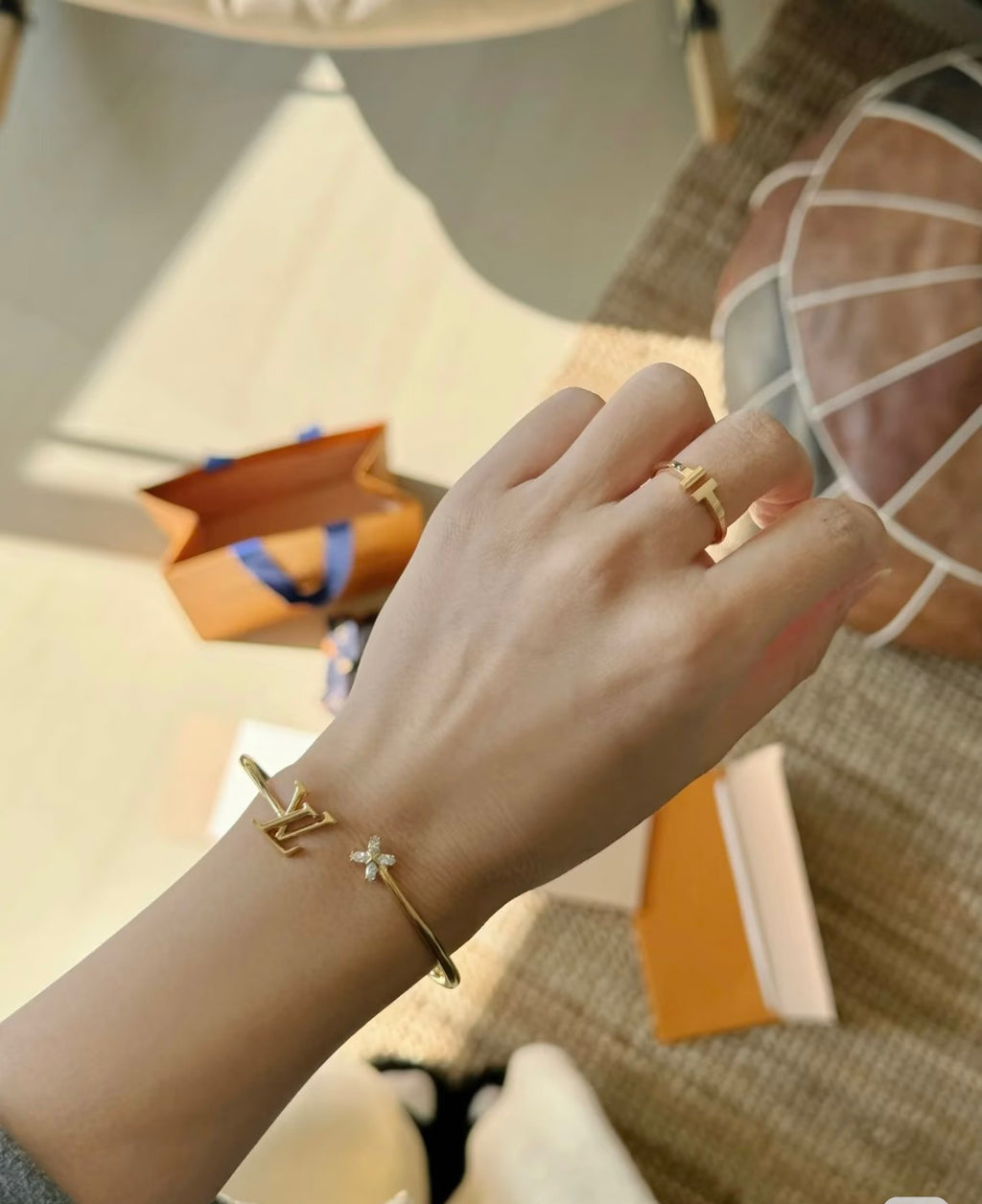 Louis Vuitton LV Letter Open Bangle - album image 6