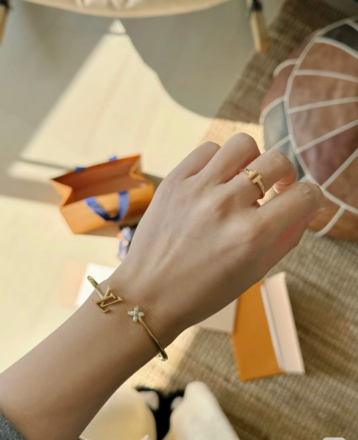 Louis Vuitton LV Letter Open Bangle - album image 6