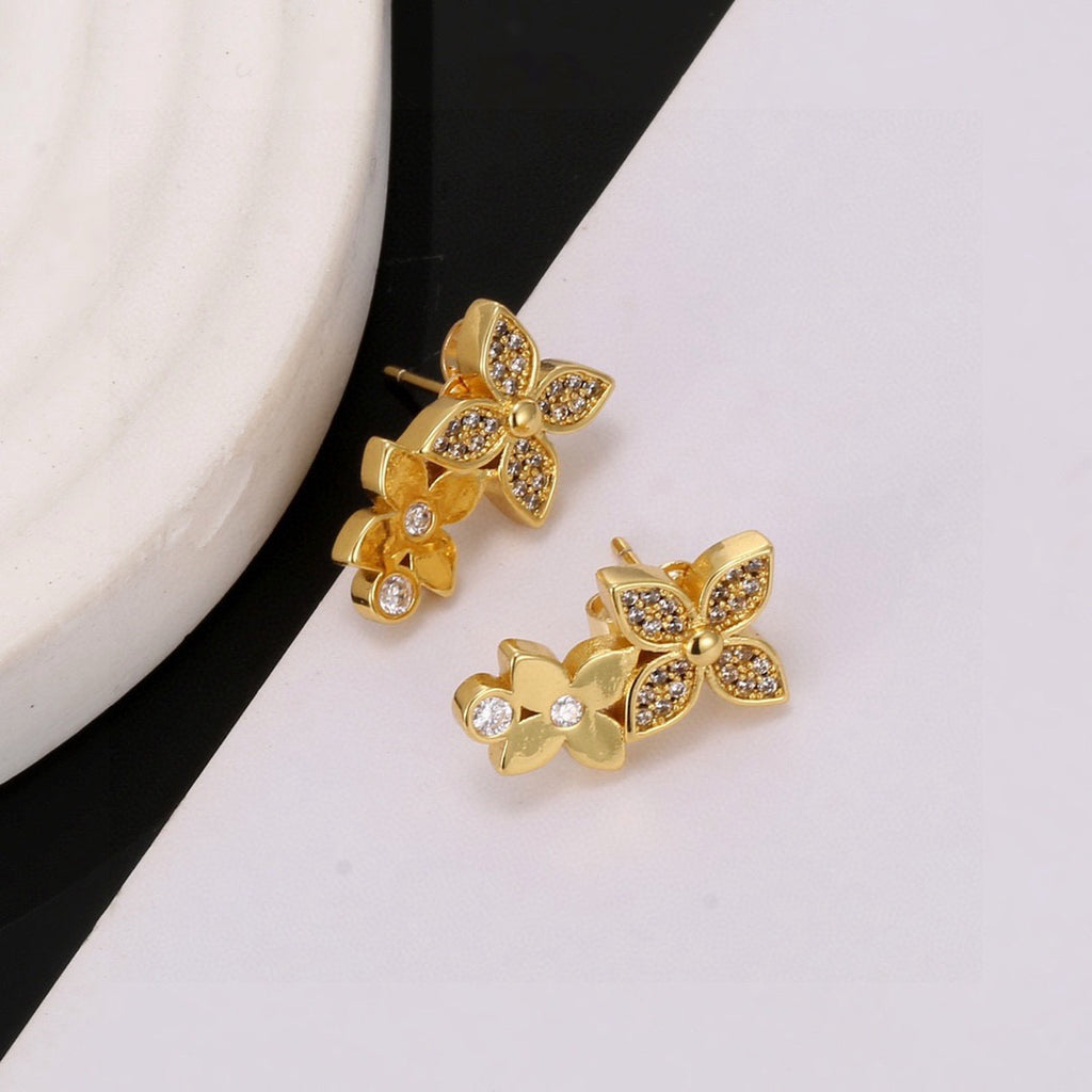 Louis Vuitton LV Letter Stud Earrings - album image 4