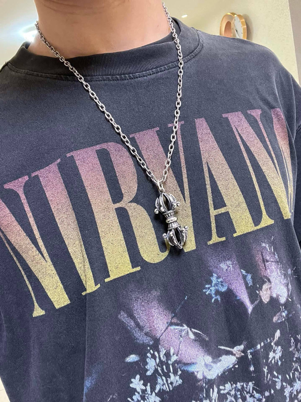Gucci Anger Forest Interlocking G Antiqued Chain Necklace - album image 3