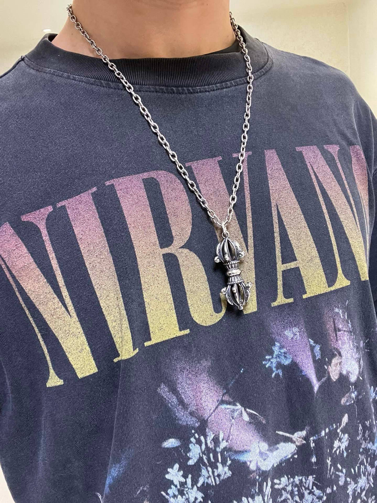 Gucci Anger Forest Interlocking G Antiqued Chain Necklace - album image 6