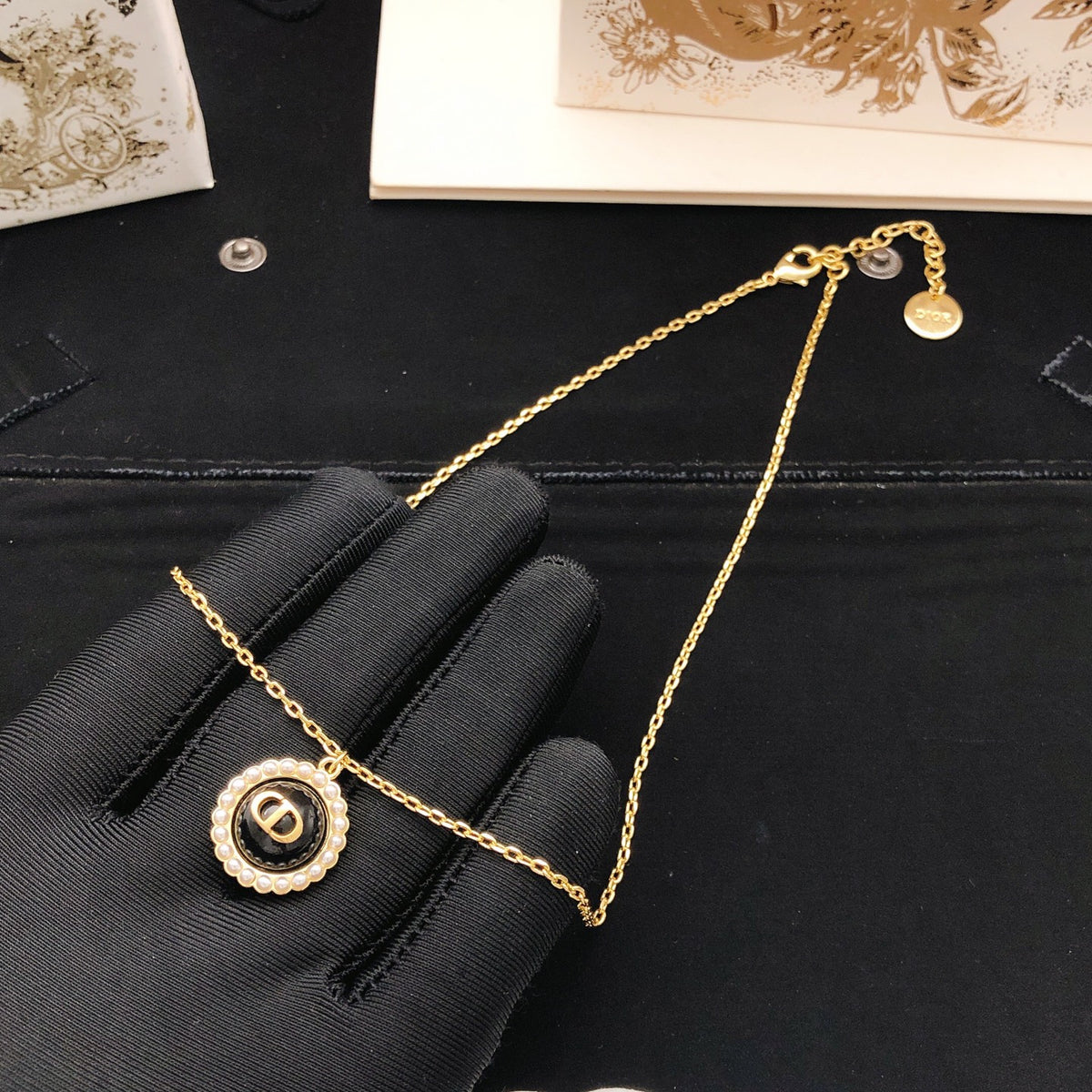 Dior Small Round CD Medallion Necklace - product image 4