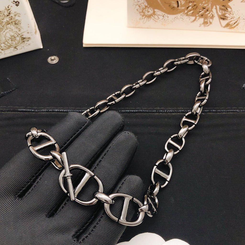 Dior Dark Oversized CD Link Necklace - product image 4