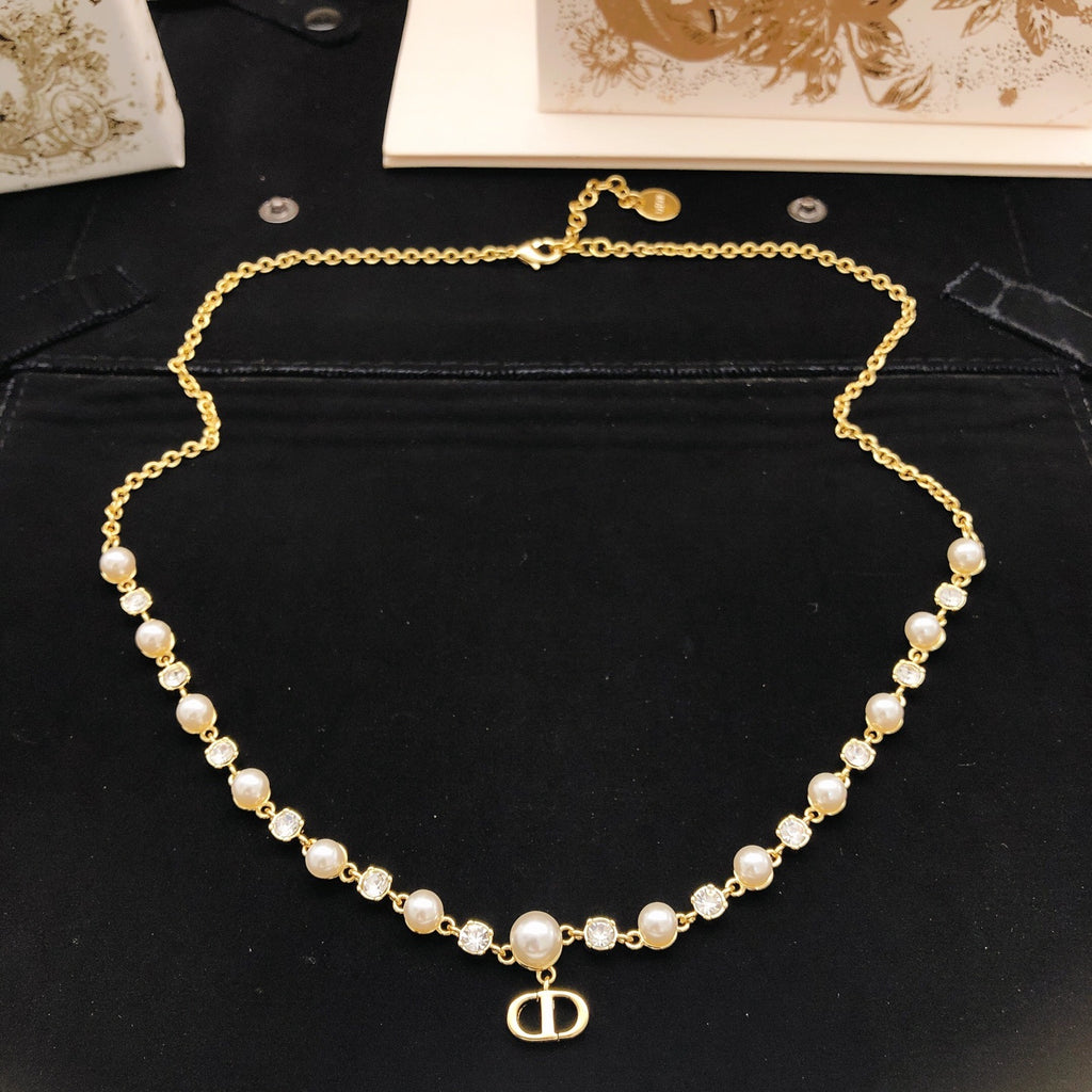 Dior Pearl-Look CD Long Pendant Necklace - product image 3
