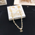 Dior Pearl-Look CD Long Pendant Necklace - product image 1