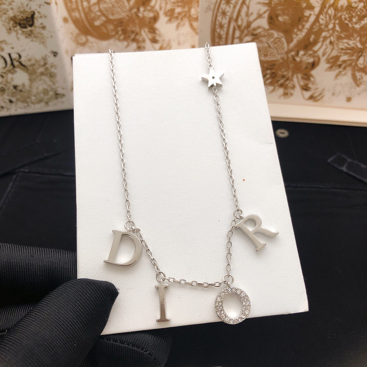 Dior Silver-Tone Spaced Letter Necklace - product image 5